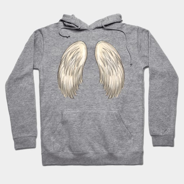 angel wings Hoodie by ithacaplus